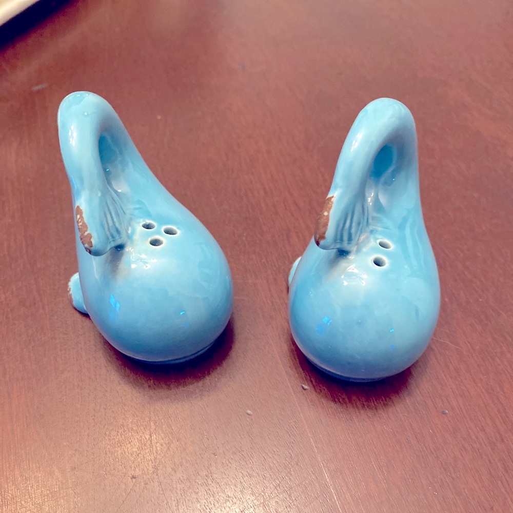 Whale Salt and Pepper Shakers